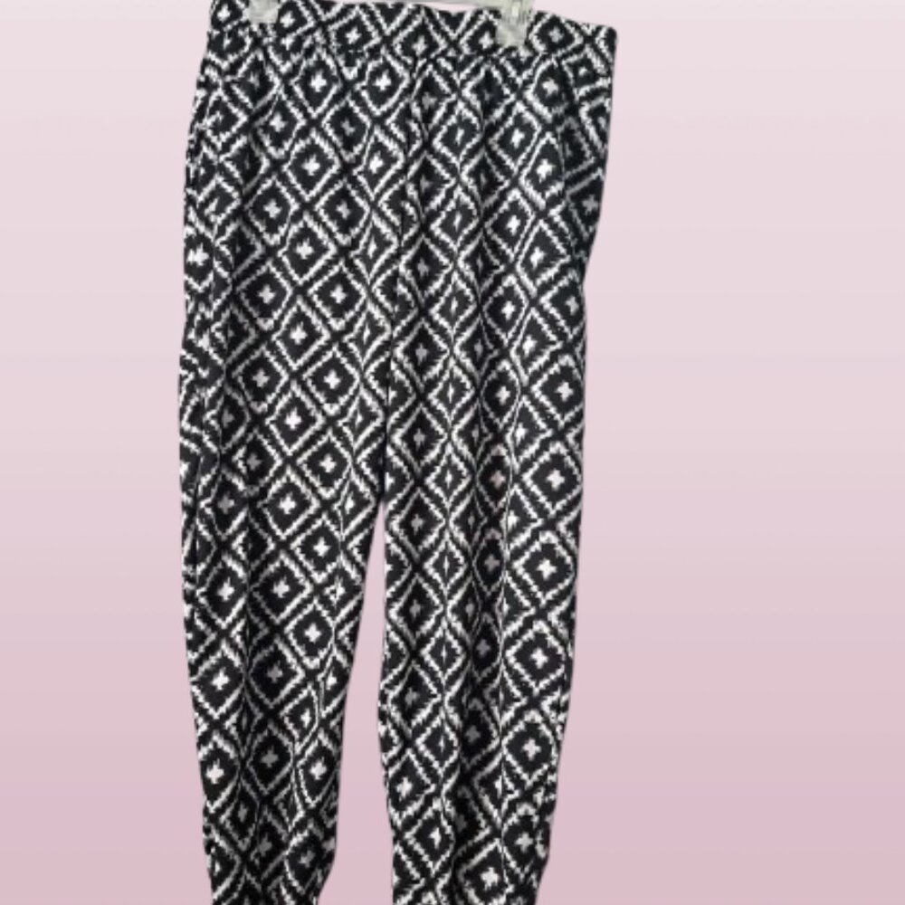 Women's Geometric Print  Baggy Pants